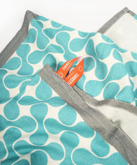Thirsty Towel Bamboo Bath Towel 460 Gsm | Super Soft & High Absorbency Towels, Light Weight, & Quick Dry Towels (Taupe Tiger & Turquoise Tile) -Pack Of 2