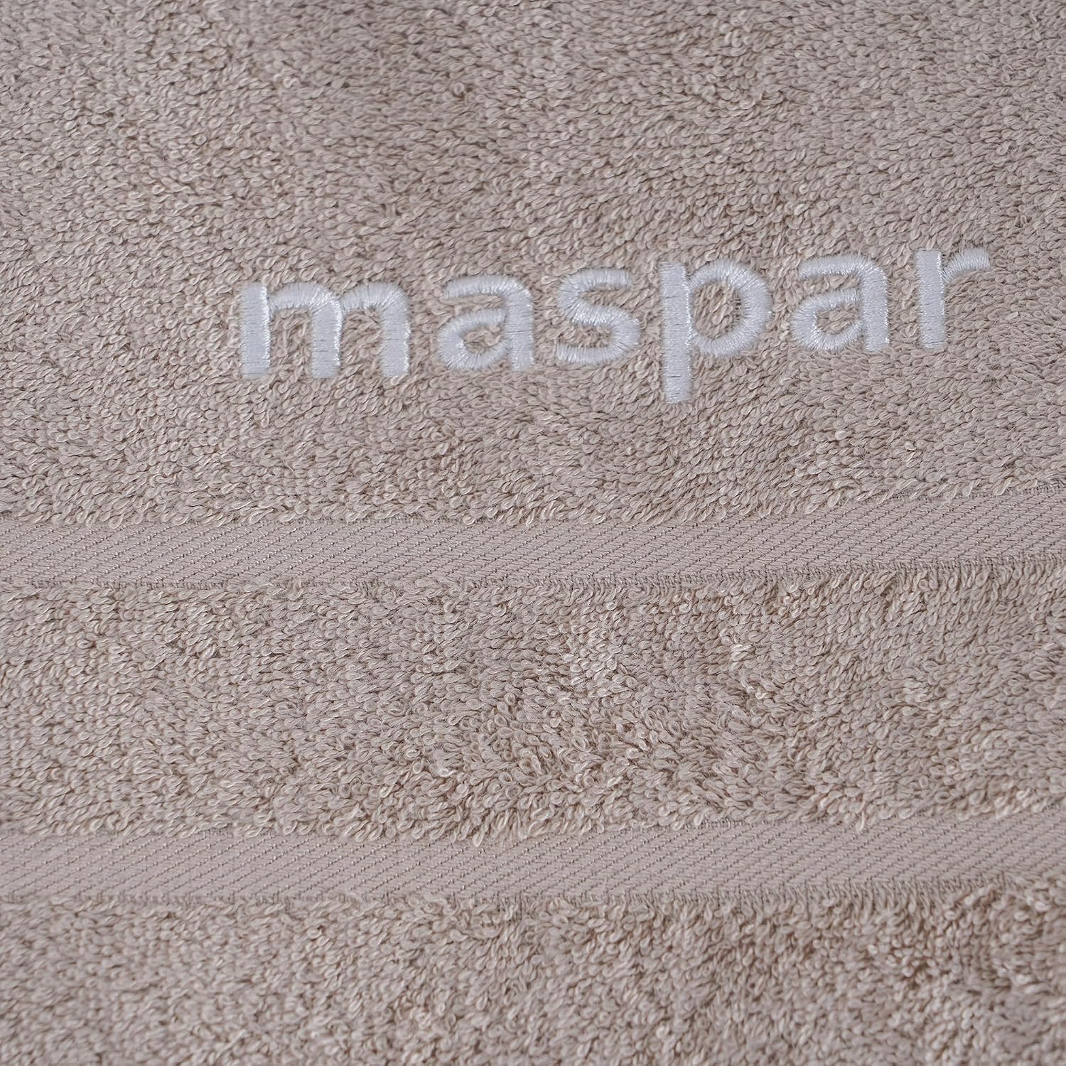 Maspar Amor Ultra Soft Bath Towel 800 Gsm (Beige) - 1 Pcs