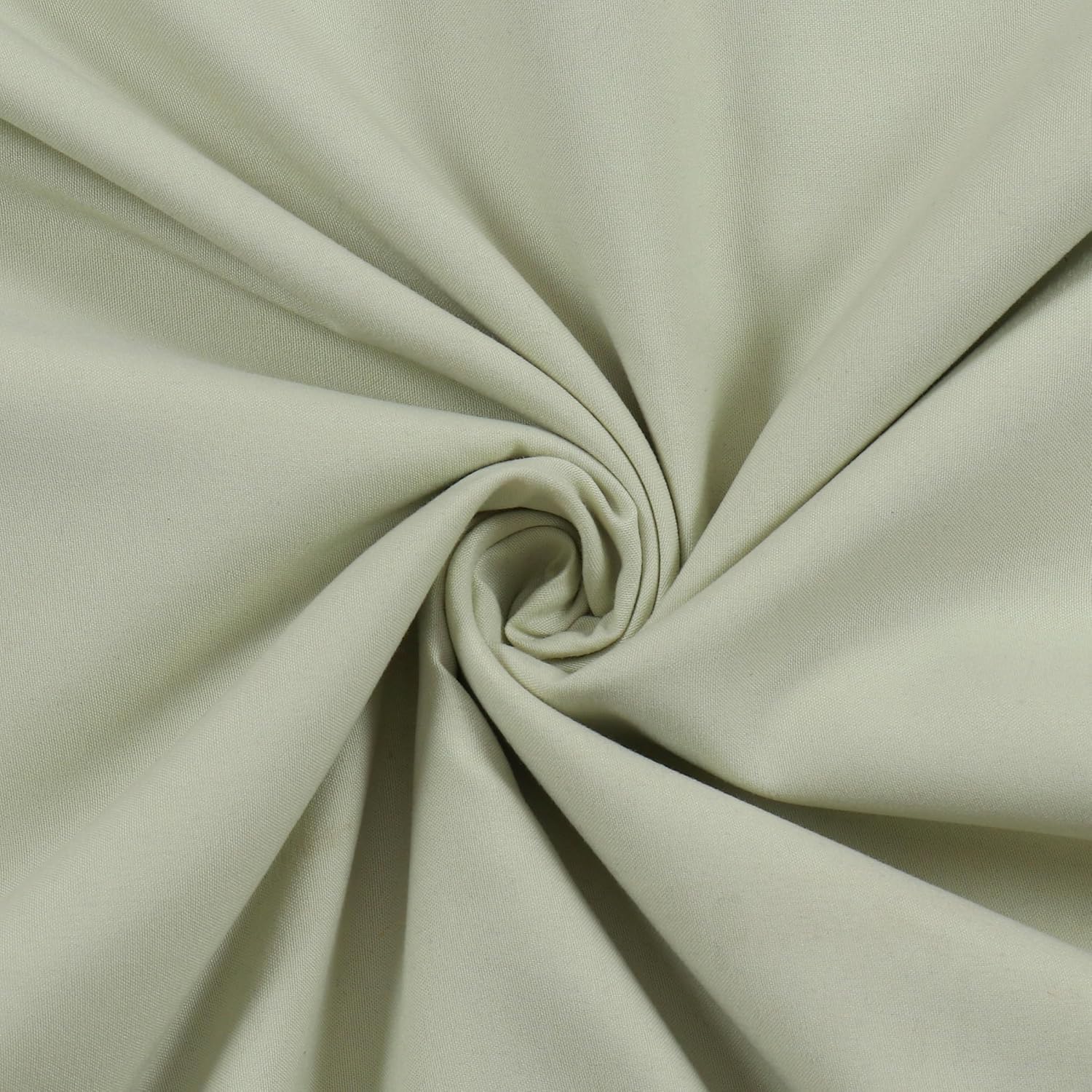 100% Cotton Bedsheet For Double Bed With 2 Pillow Covers - 90 X 100 Inches, Light Green | Premium Fabric Is Lightweight, Soft & Comfortable Bedsheet