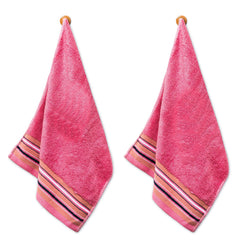 Mush Designer Bamboo Hand Towel 400 Gsm | Ultra Soft, Absorbent & Quick Dry Hand Towel - Ruby Red