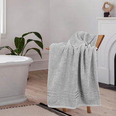 Home Elegance 100% Cotton Comfort Living Bath Towel 400 Gsm (Ice Grey)- Pack Of 1