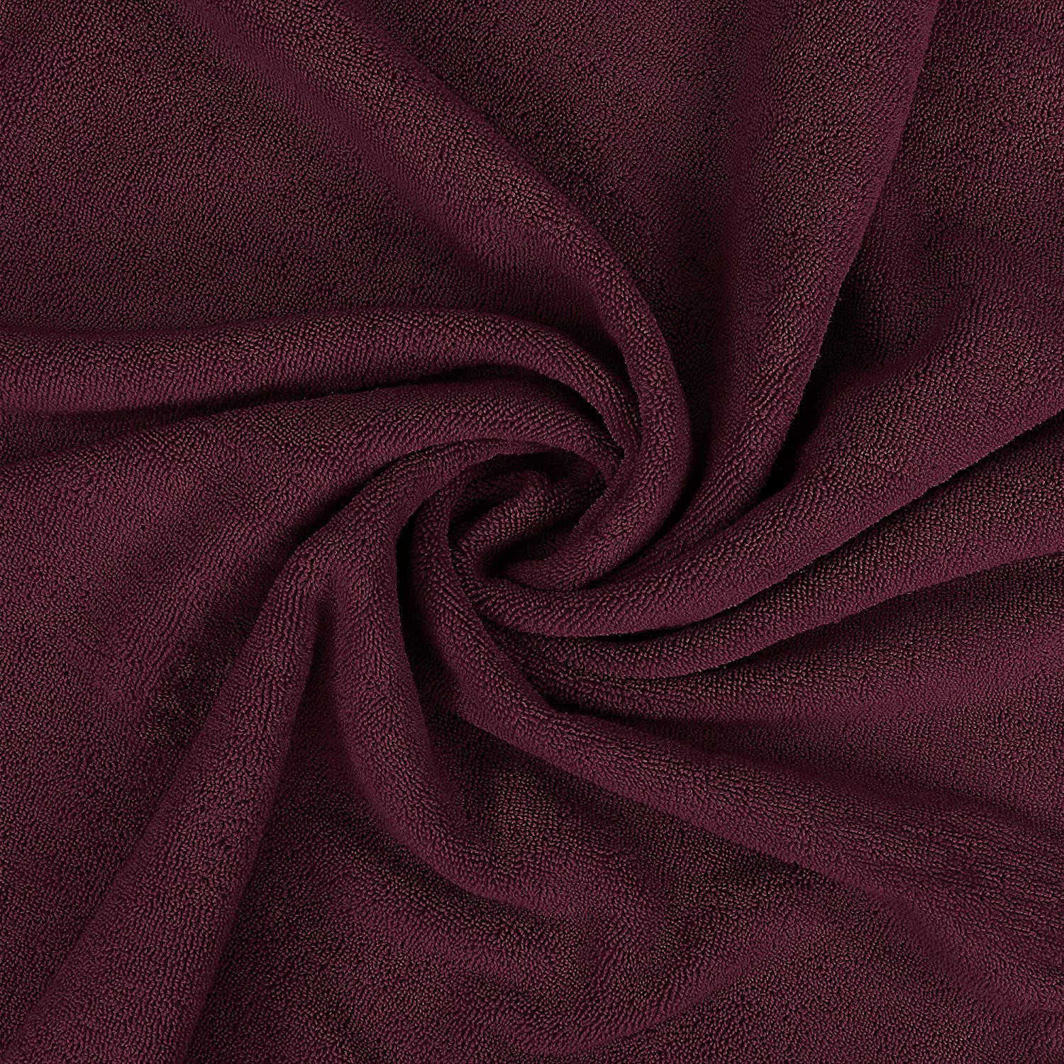 Tiqh 100% Cotton Bath Towel 600 Gsm | Highly Absorbent & Quick Dry Extra Large Bath Towel (Burgundy)