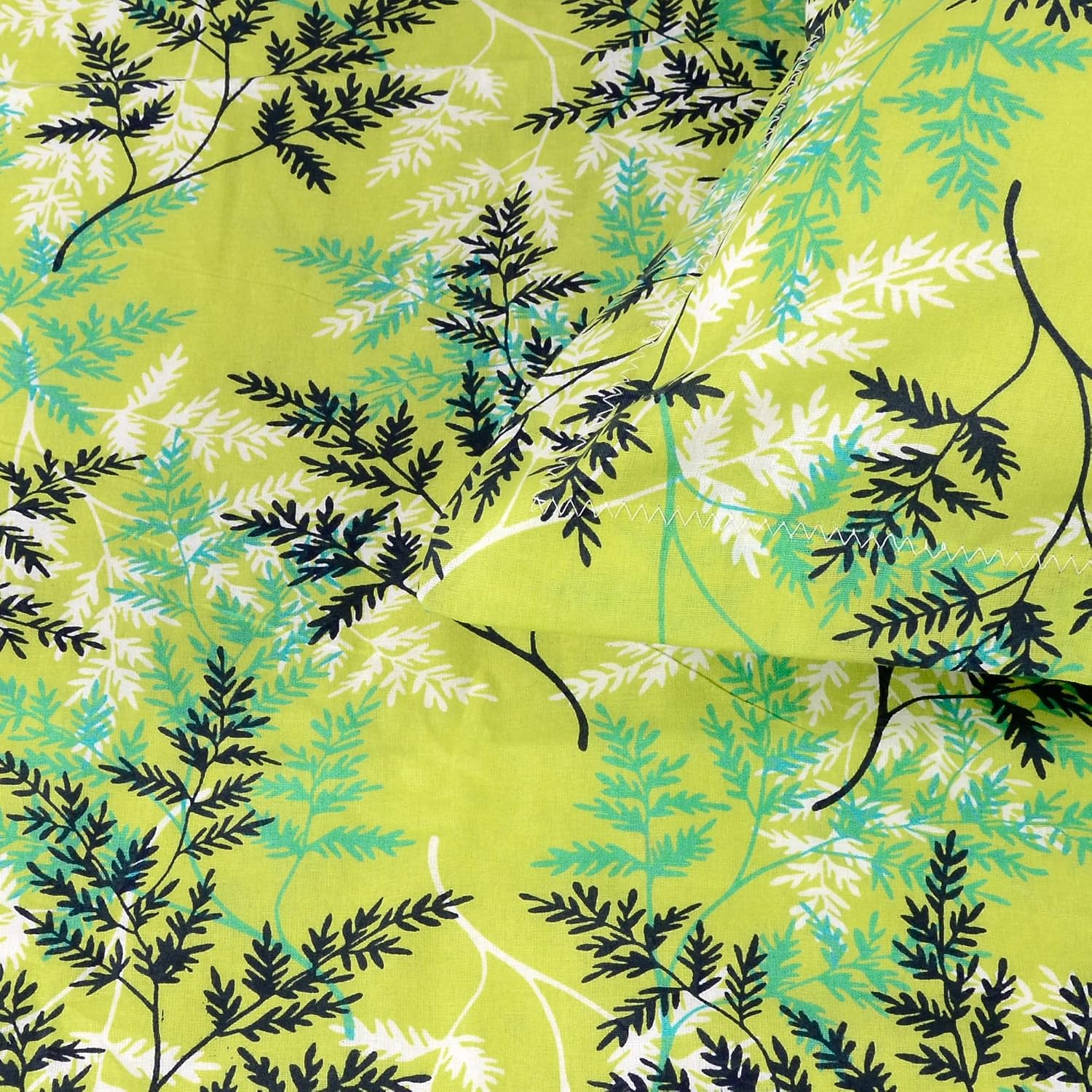 100% Cotton Double Bedsheet With 2 Pillow Cover - 87 X 100 Inches, Light Green | Lightweight, Soft, Skin Friendly - Durable Bedsheets For Everyday Comfort