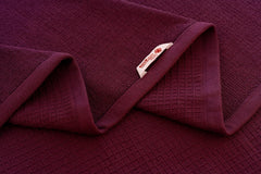 Casa Copenhagen Egyptian Cotton Waffle 1 Pcs Large Bath Towel 500 Gsm (Burgundy)
