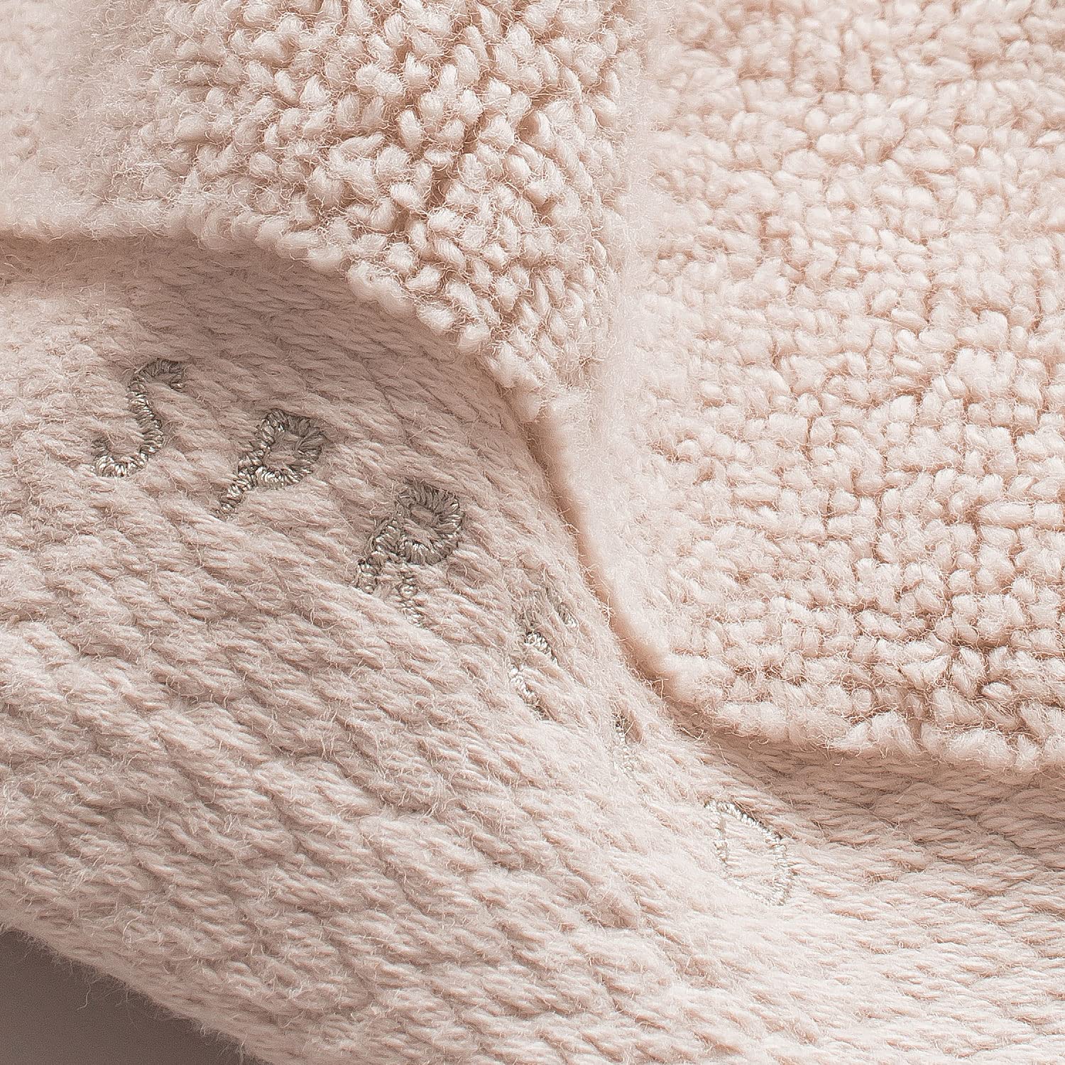 Spread Spain Resort Luxury Hotel & Spa Quality Luxurious Cotton Face Towel 720 Gsm Maximum Softness & Absorbency, Ultra-Durable - Ash Rose (2 Piece)