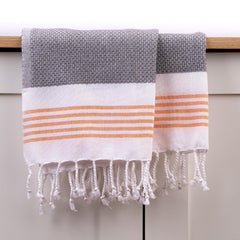 Haber Premium Light Weight 100% Cotton Bath Towel 250 Gsm | Unique Micro Waffle Texture For Active Feel, Quick Absorption & Faster Drying Towel (Slate)