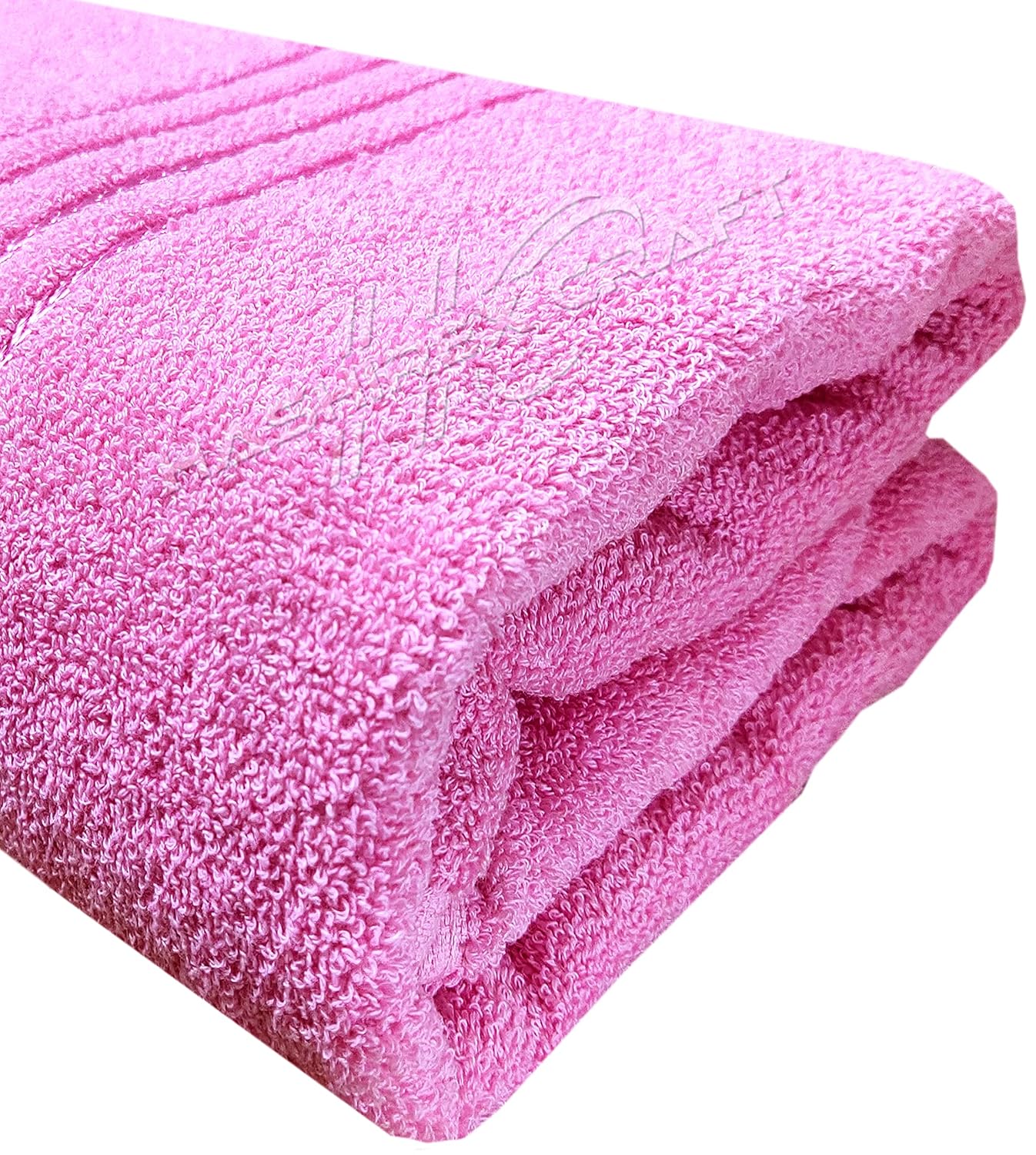 Hashirex Craft Men'S Pure Xxxl Cotton Bath Towel 650 Gsm (Pink)