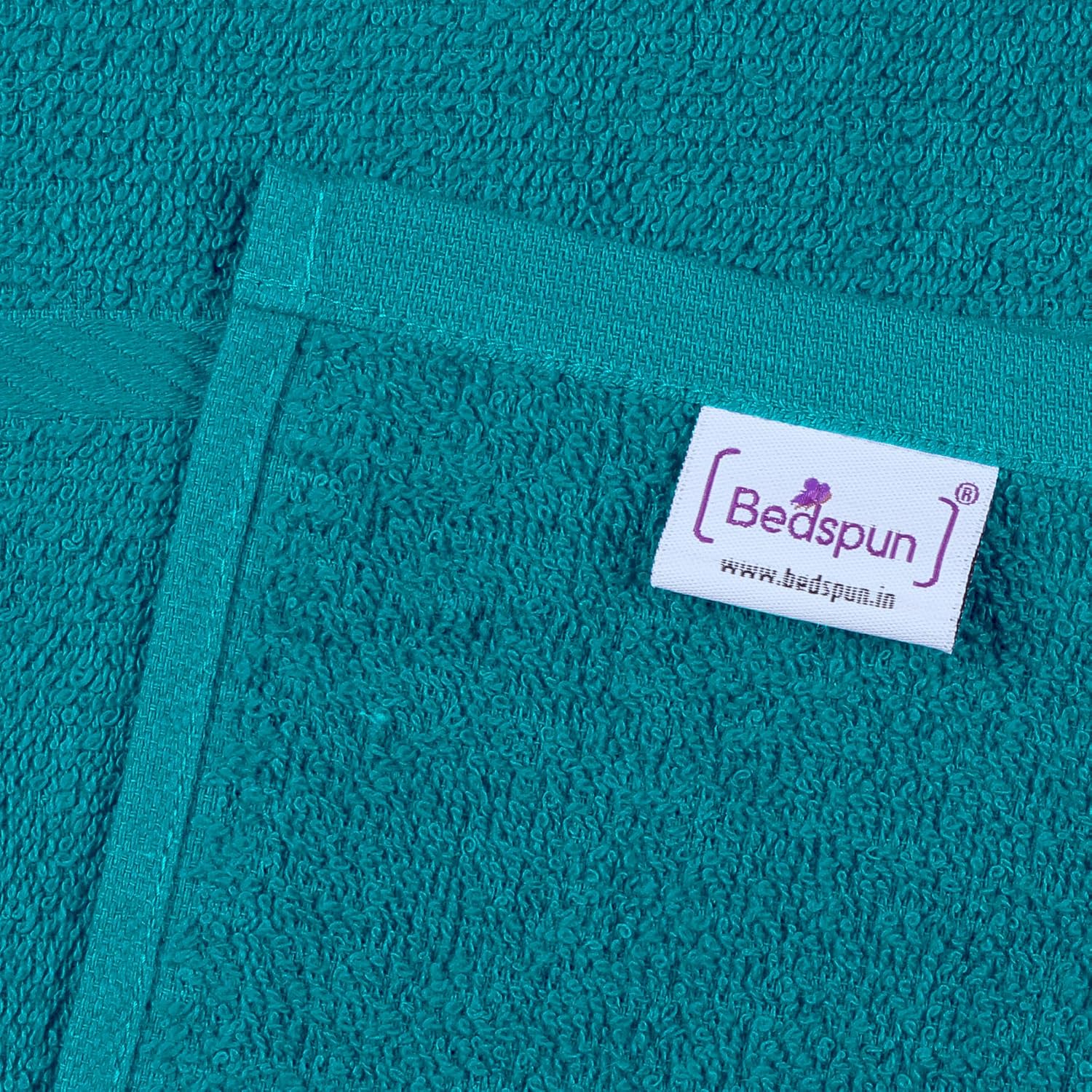 Bedspun Cotton Bath Towel 400 Gsm | Gym, Workout, Super Soft Absorbent, Lightweight, Ultra Absorbent, Quick-Drying Towel (Teal) - 1 Pcs