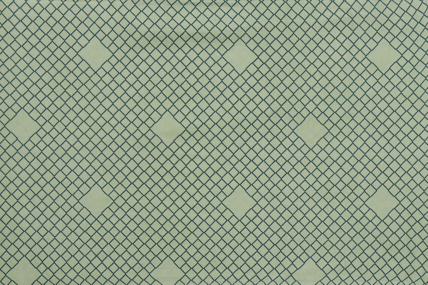 180 TC Print Cotton 1 Single Bedsheet With 1 Pillow Cover - 60 X 90 Inches, Cream & Green | Soft & Breathable Fabric, Skin-Friendly Bed Sheet For All Seasons