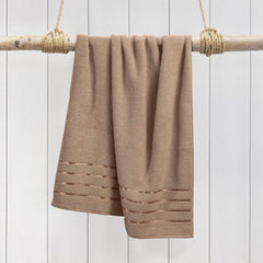 Spread Spain Roman Face Towel 600gsm | With Cotton Quick Dry Ultra Soft | Pack Of 2 (Brown)