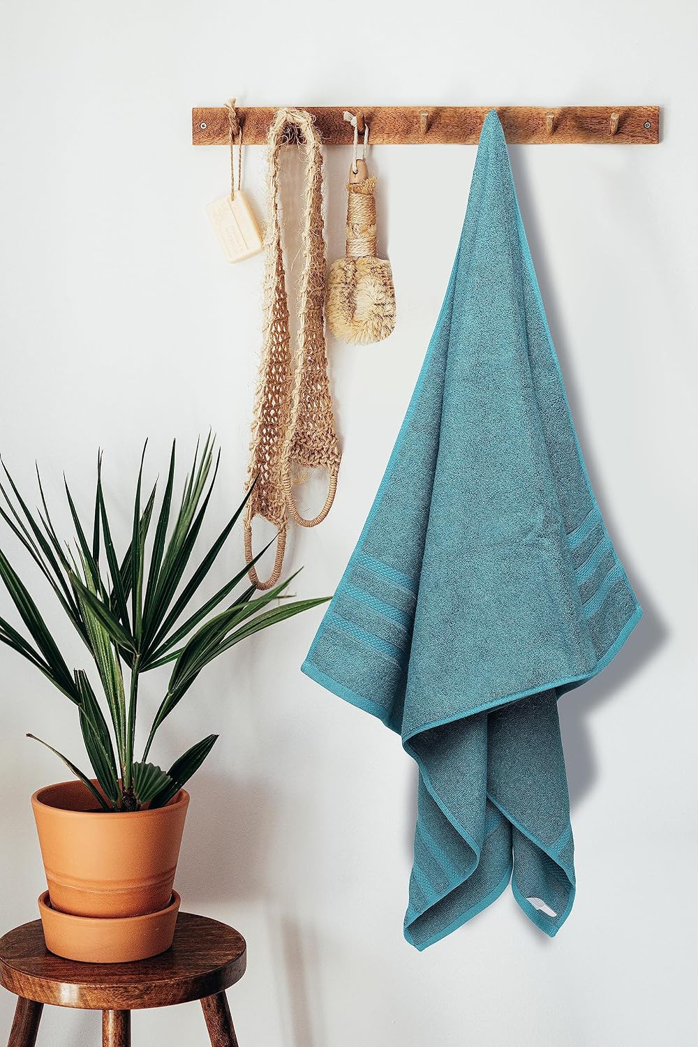 Velve Bamboo 100% Bamboo Bath Towel 600 Gsm | Ultra Soft, Super Absorbent, Antibacterial Bath Towel For Men & Women (Teal)