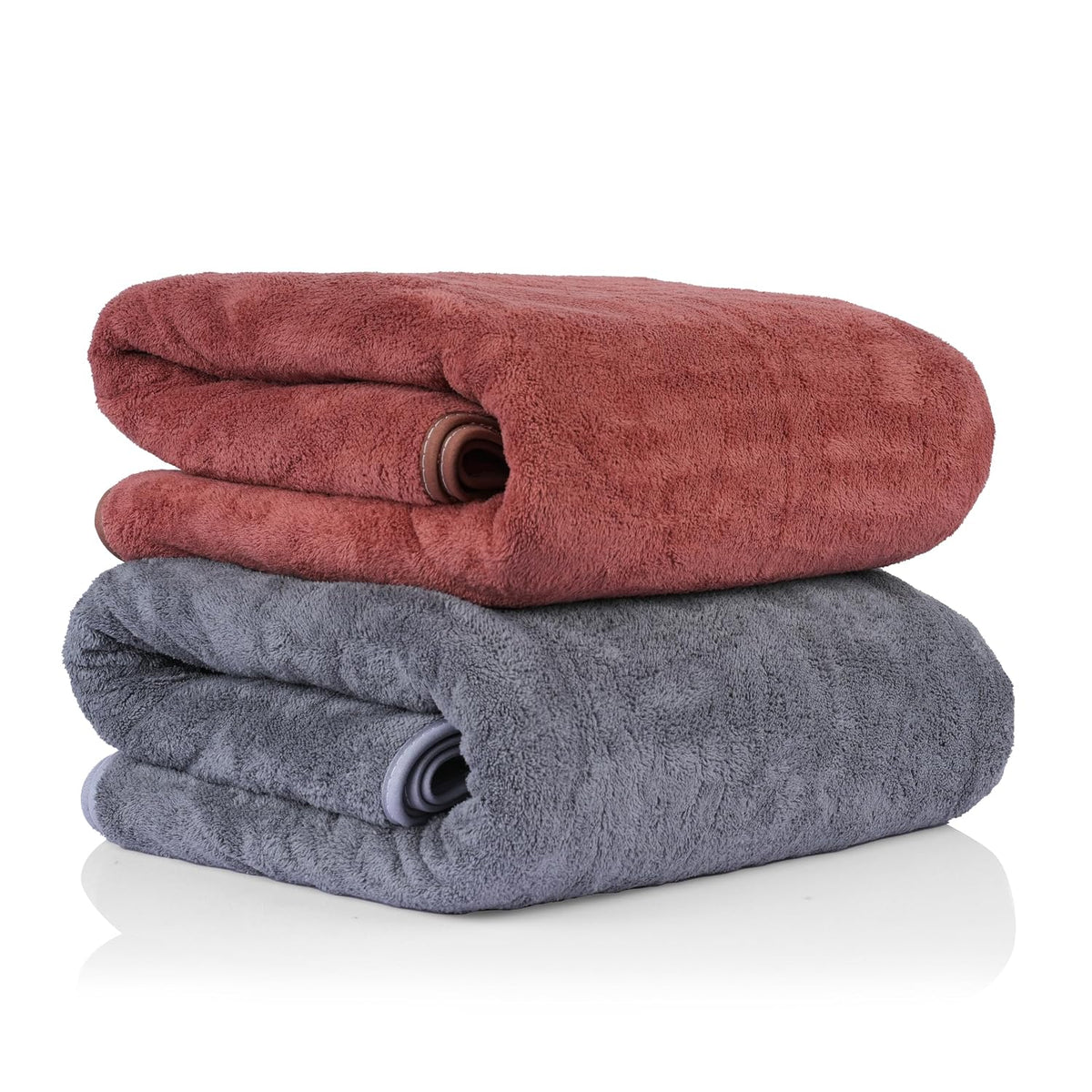 Sellsworld Microfiber Large Bath Towel | Quick Dry Super Absorbent Bath Towel For Men & Women | Towel For Bath, Travel, Gym, Beach, Pool & Yoga (Coffee & Dark Grey)