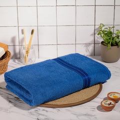 Comforic 100% Cotton Bath Towels 500 Gsm | Large Size Bath Towel For Men & Women Quick Dry, Super Soft & Absorbent Gym Towel, Travel Towel (Navy Blue)