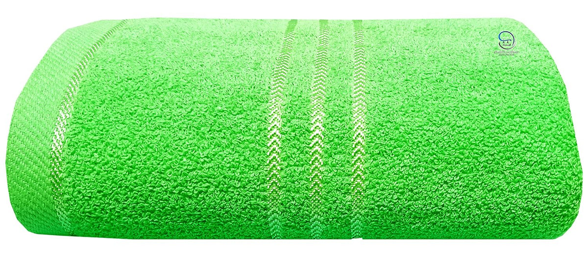 Lush Haven Decor Extra Large Big Men Bath Towel 500 Gsm | 100% Pure Cotton Full Size Xxxl Ultra Soft, Absorbent & Quick Dry Towel (Green)