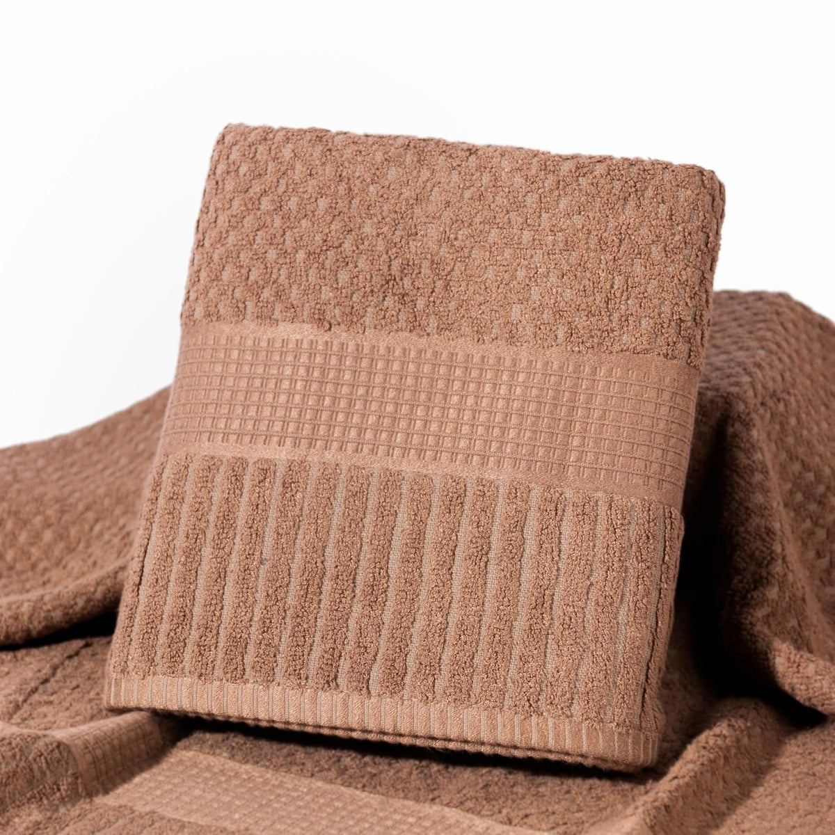 Mush Hearth & Haven Bamboo Large Size Bath Towels 450 Gsm | Bamboo Bath Towel Soft, Highly Absorbent & Quick Dry (Desert Sand) - Pack Of 1