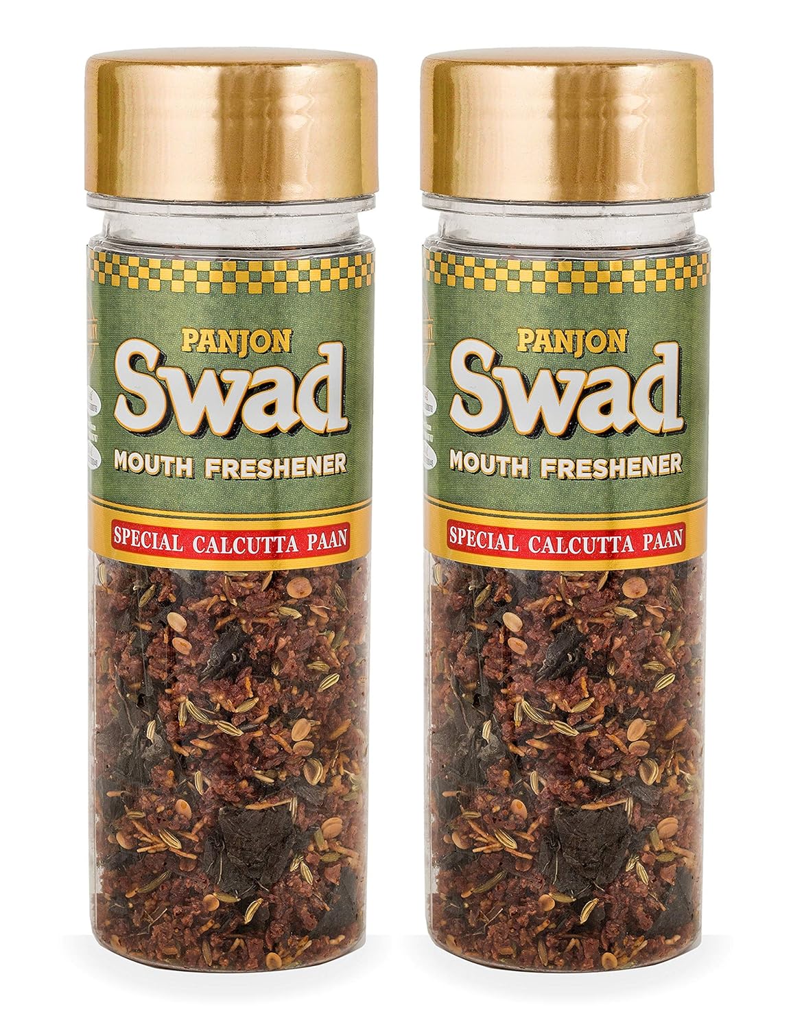 Panjon Swad Calcutta Paan Mukhwas 200gm, (100gm *2 Bottles) | After-Meal Snack