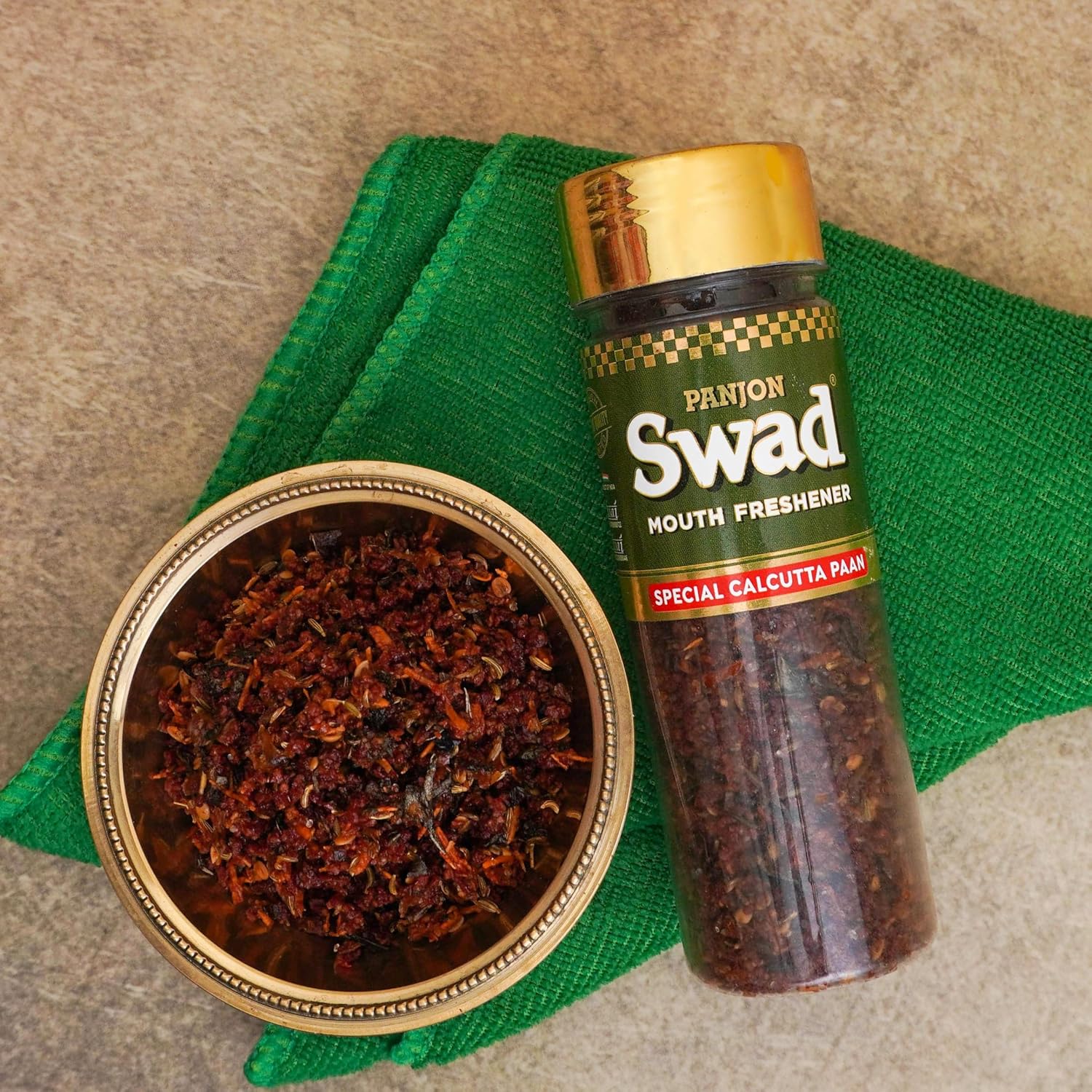 Panjon Swad Mukhwas Calcutta Paan & Roasted Saunf 320gm, (160gm *2 Bottle)