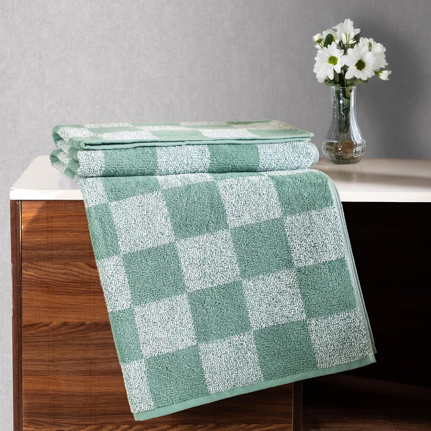Mytrident Bath Towels 500 Gsm | Urban Comfort Fashion Collection 100% Cotton Towel Bath Towel For Men & Women Highly Absorbent Towels (Green Sage)