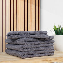 Vc Soft Cotton Hand Towels 600 Gsm (Set Of 4) - Grey