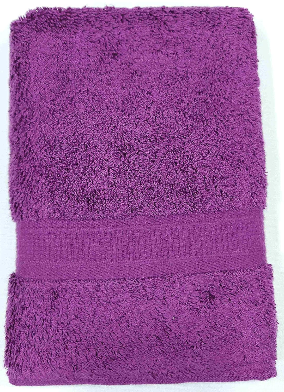 Bombay Dyeing Plain Santino 500 Gsm Cotton Hand Towel Set - Purple (2 Piece)