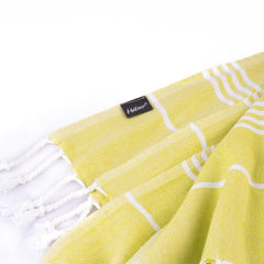 Haber Premium Basic Large Size 100% Cotton Towel 300 Gsm | Soft, Absorbent & Comfortable Quick Dry Bath Towels - Yellow (1 Pcs)