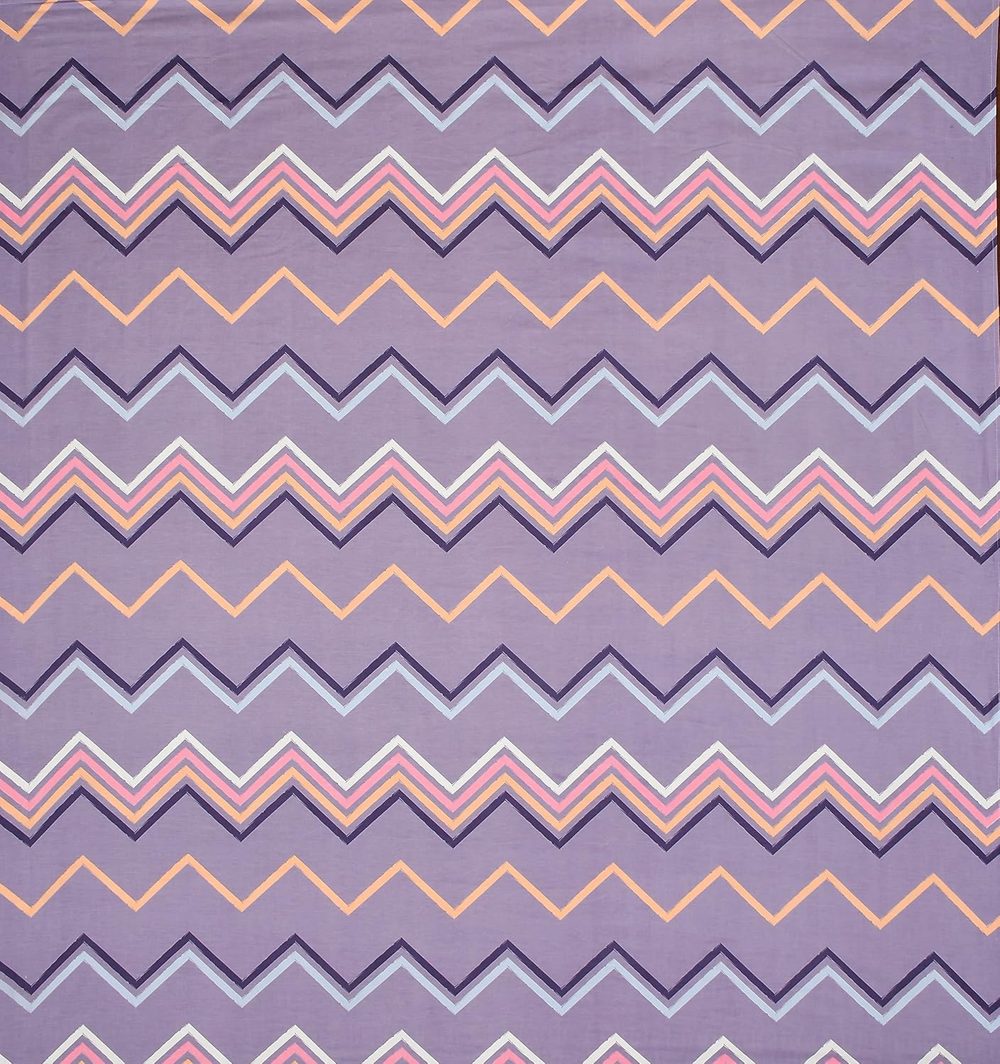 Printed Single Bedsheet With 1 Pillow Cover - 60 X 90 Inches, Lavender | Soft, Durable, Ideal For Bedroom Decoration | Suitable For Warmer Seasons