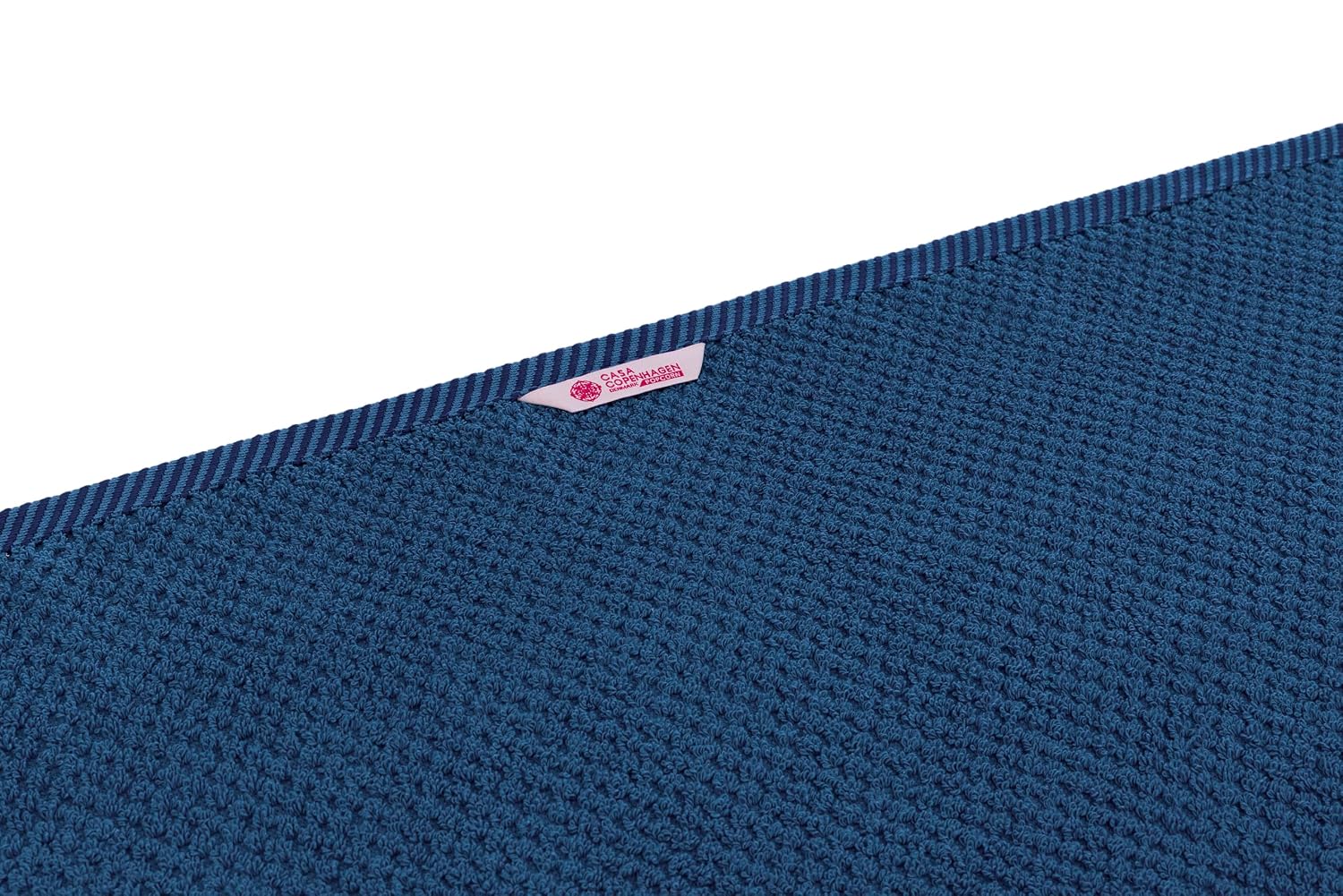 Casa Copenhagen Egyptian Cotton Popcorn 1 Pcs Large Bath Towel 500 Gsm (Navy)