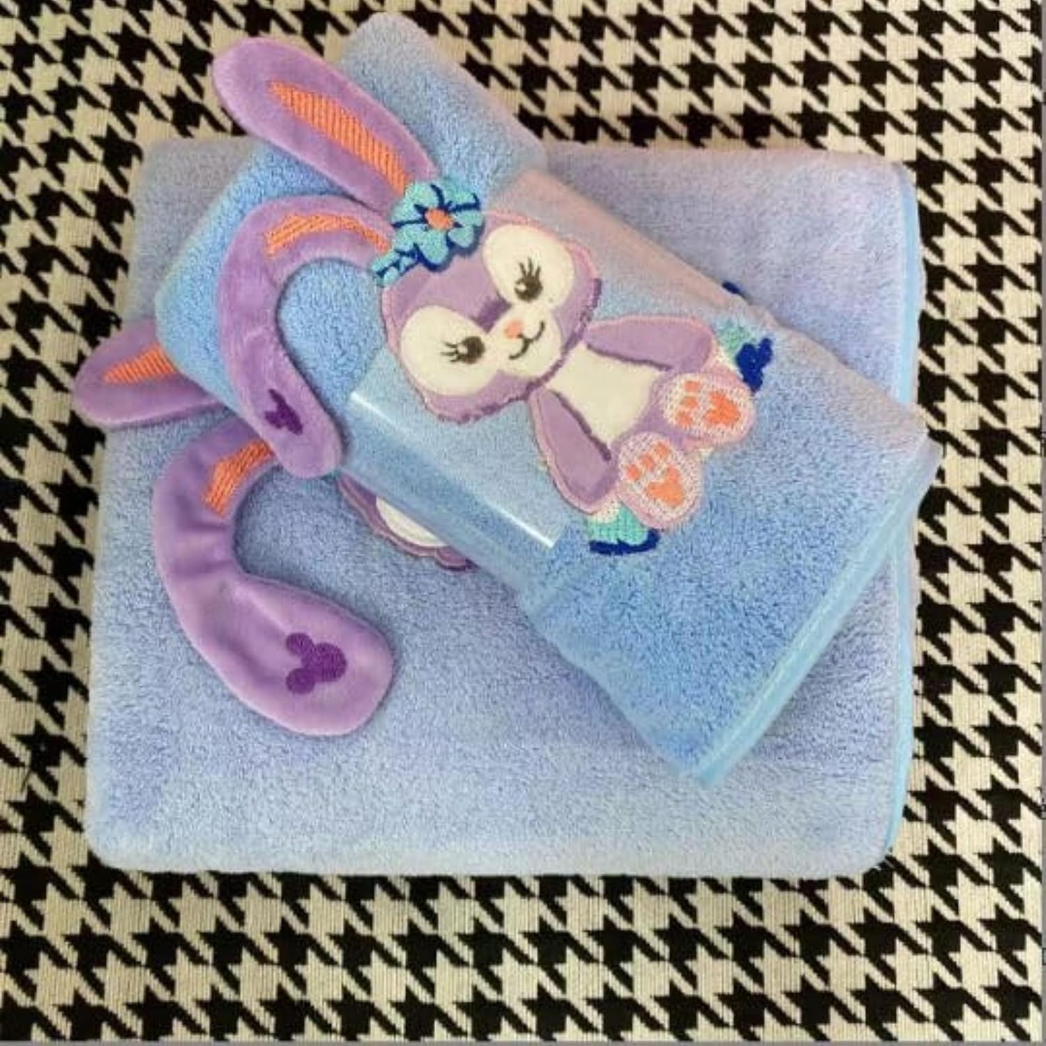 Maxoshine Microfiber Kids Bath Towels Quick Dry Super Absorbent Super Soft Bath Towel For Babies Toddler (Blue/Pink, Pack Of 2)