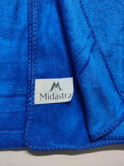 Midastra Microfiber Bath Towel 500 Gsm | Fast Drying, Extra Soft & Absorbent, Perfect For Home, Gym, Travel Bath Towel (Blue)