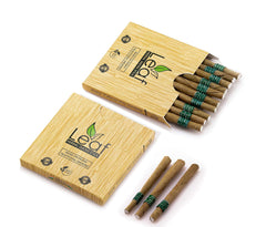 Aarogyam Herbals Leaf Cigarette Hand Rolled With Tendu Leaves, 100% Tobacco & Nicotine Free Smoke For Cough, Cold & Relieve Stress - Regular Flavour 10 Packets