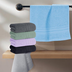 Boutiquo Ultra Soft 100% Cotton Washcloths 1800 Gsm | Contains Face Cloths Compact & Lightweight Multi Purpose Washcloths - Multicolor (12 Piece)