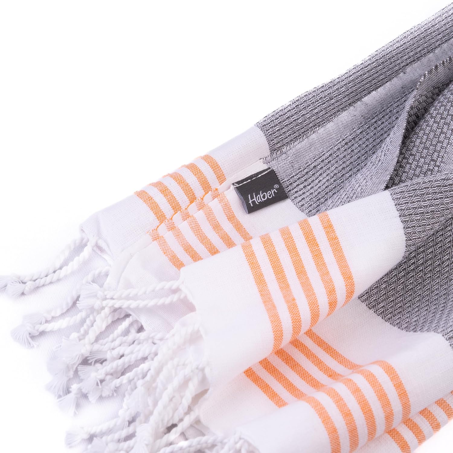 Haber Premium Light Weight 100% Cotton Bath Towel 250 Gsm | Unique Micro Waffle Texture For Active Feel, Quick Absorption & Faster Drying Towel (Slate)
