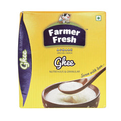 Organic Agmark Ghee By Farmer Fresh | Rich Flavor & Authentic Taste Perfect For Desserts | (500ml) 16.9 Ounce | Box Pack