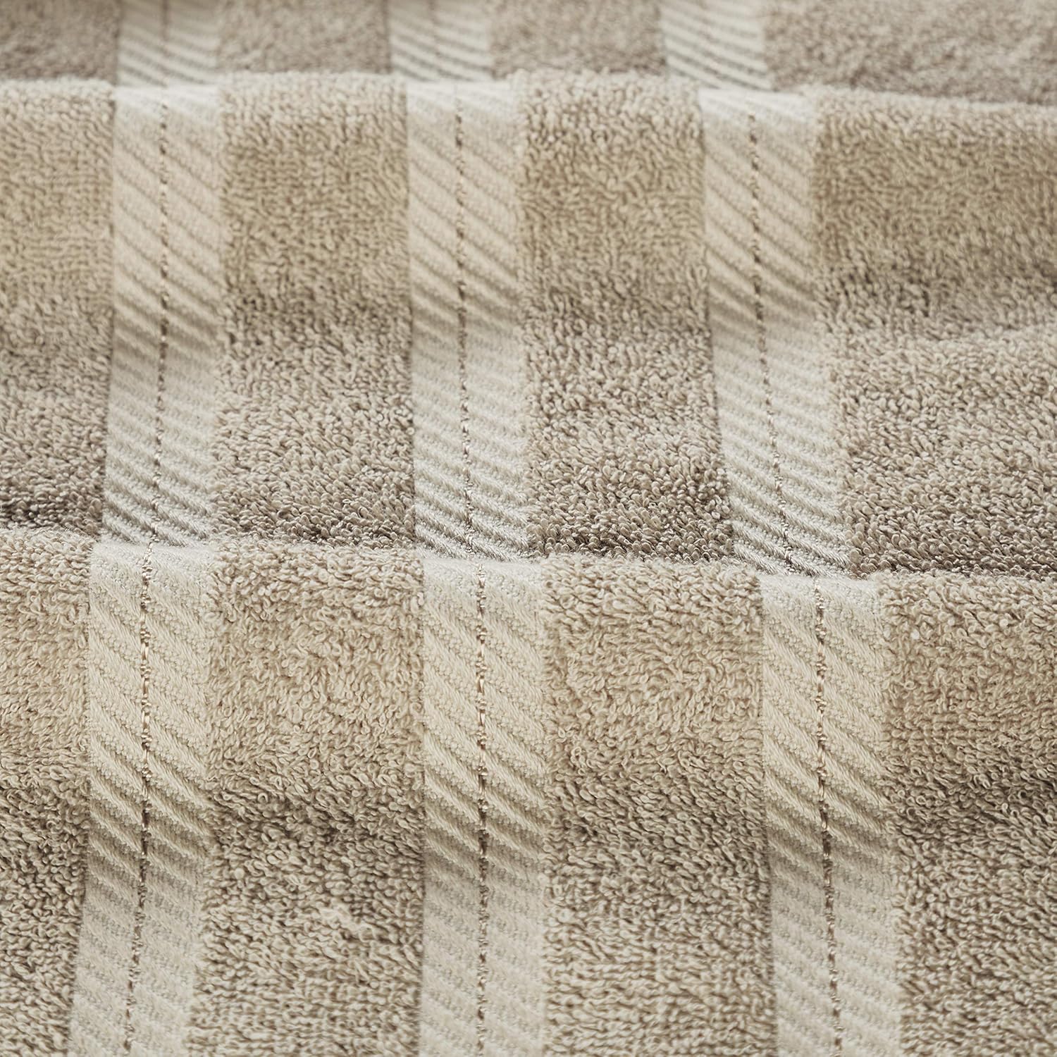 Senses By Riba Cotton Bath & Swim Towel 1000 Gsm | Ultra Soft, Super Absorbent Bath Sheet (Taupe) - Pack Of 2