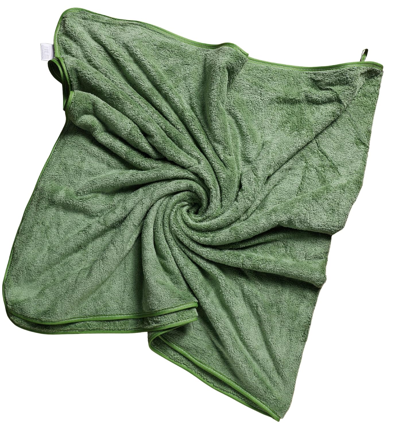 Fezora Microfiber Bath Towels 500 Gsm | Large Size Bath Towel- Super & Absorbent With Hook Quick Dry Towel For Men & Women (Light Green)