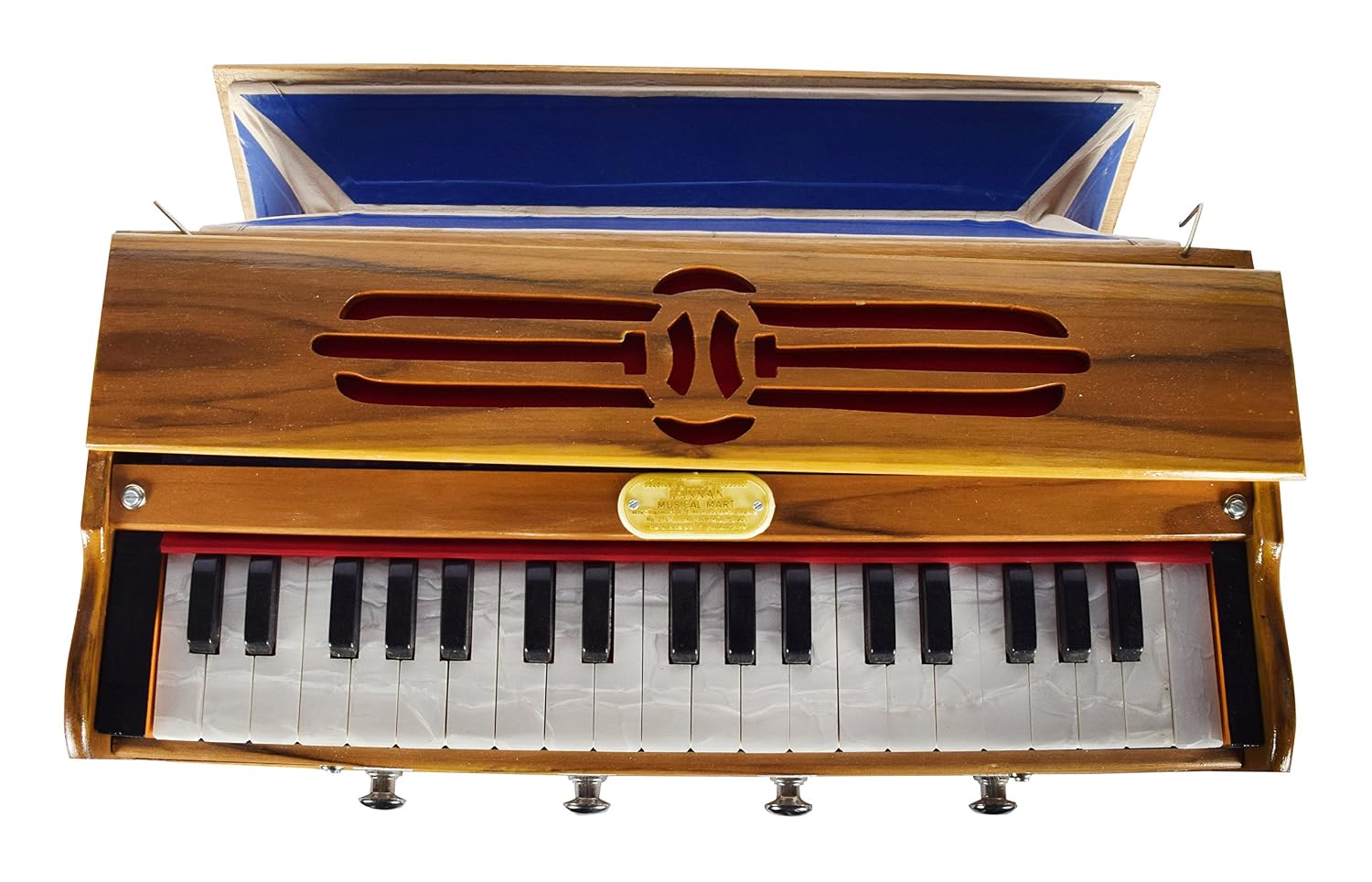 Musical Instrument Harmonium With Bag - 37 Keys, Single Read Harmonium | Made Of Cabinet Teakwood