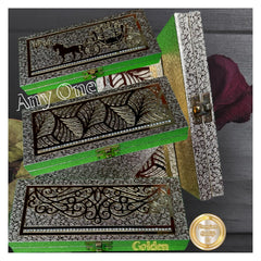 Designer Premium Mdf Wedding Box/Cash Box, Shagun Box, Decorative Box, Money Box, Gaddi Box 20 X 9 X 4cm, Colour - Golden, Style - Elegant Laser Cut