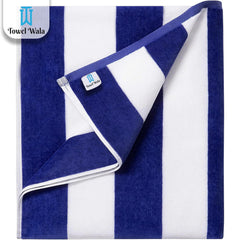 Towel Wala Striped Soft Turkish Cotton Large Bath Towel 450 Gsm | For Men & Women, Hotel Pool Towel, Perfect For Beach Spa & Swimming