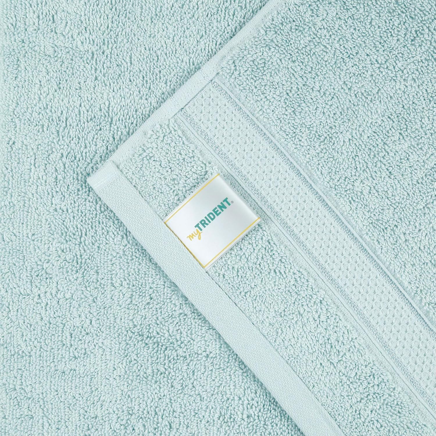 Mytrident Indulgence Collection Hand Towel 400 Gsm | 100% Cotton For Men & Women Hand Towel - Aqua Fresh (Pack Of 2)