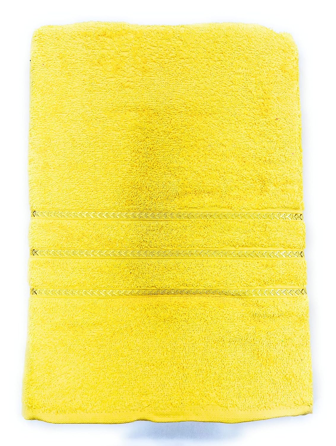 Bombay Dyeing Flora Small Size Bath Towel 500 Gsm - Yellow
