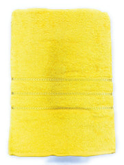 Bombay Dyeing Flora Small Size Bath Towel 500 Gsm - Yellow