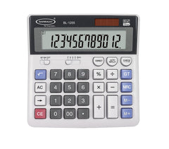 Bambalio BL-1255 Electronic Calculator 12 Digits With It Keyboard & Big Display 3 Years Warranty | Solar & Battery - Check & Correct