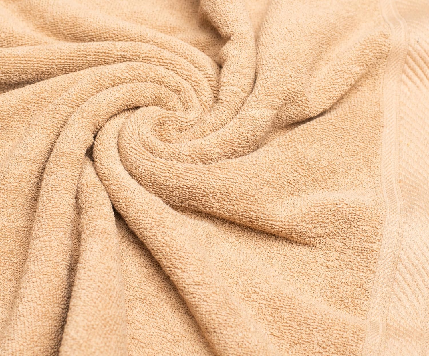Furnofy Cotton 450 Gsm Hand Towel Set Of 2 Soft, Absorbent & Quick Dry Towel For Gym, Home, Kitchen, Pool, Travel - (Beige)