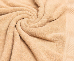 Furnofy Cotton 450 Gsm Hand Towel Set Of 2 Soft, Absorbent & Quick Dry Towel For Gym, Home, Kitchen, Pool, Travel - (Beige)