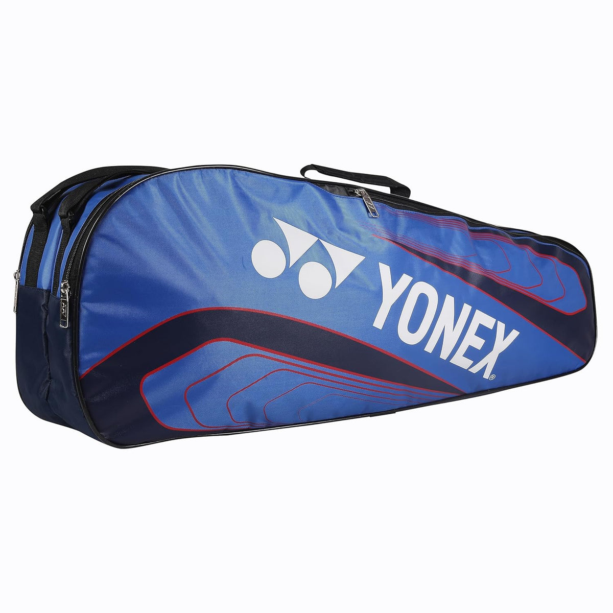 Yonex Badminton Kitbag BT5, 2 Zipper Compartment For Storage Of 3 Rackets & Clothes | Colour - Royal Blue Navy, Size - Large, Material - Nylon