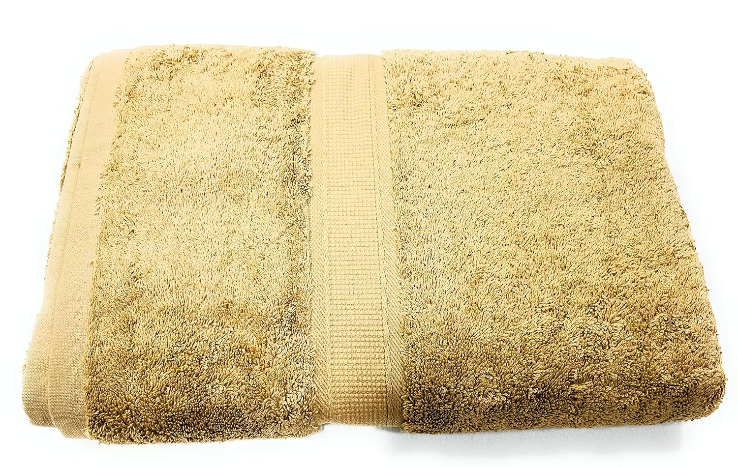Bombay Dyeing Santino Premium Cotton Large Bath Towel 500 Gsm (Flax)