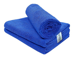 Softspun Microfiber Cloth 450 Gsm | Thick Lint & Streak-Free Multipurpose Cloths Automotive Microfibre Towels (3 Pcs) - Blue