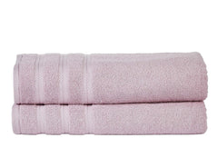 Senses By Riba Cotton Bath & Swim Towel 1000 Gsm | Ultra Soft, Super Absorbent Bath Sheet (Pink) - Pack Of 2