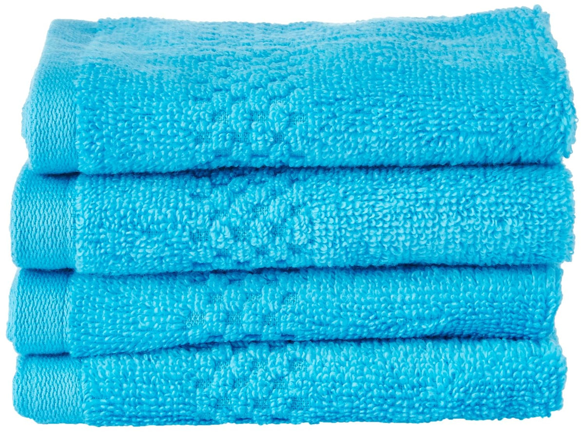 Spaces Essentials Cotton Face Towel 600 Gsm (Hawain Blue) - 4 Piece