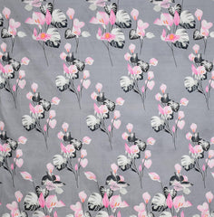 Prime Collection Single Bedsheet With 1 Matching Pillow Covers - 60 X 90 Inches, Pink & Grey | Soft To Touch & Easy To Wash | Luxury Look Easy